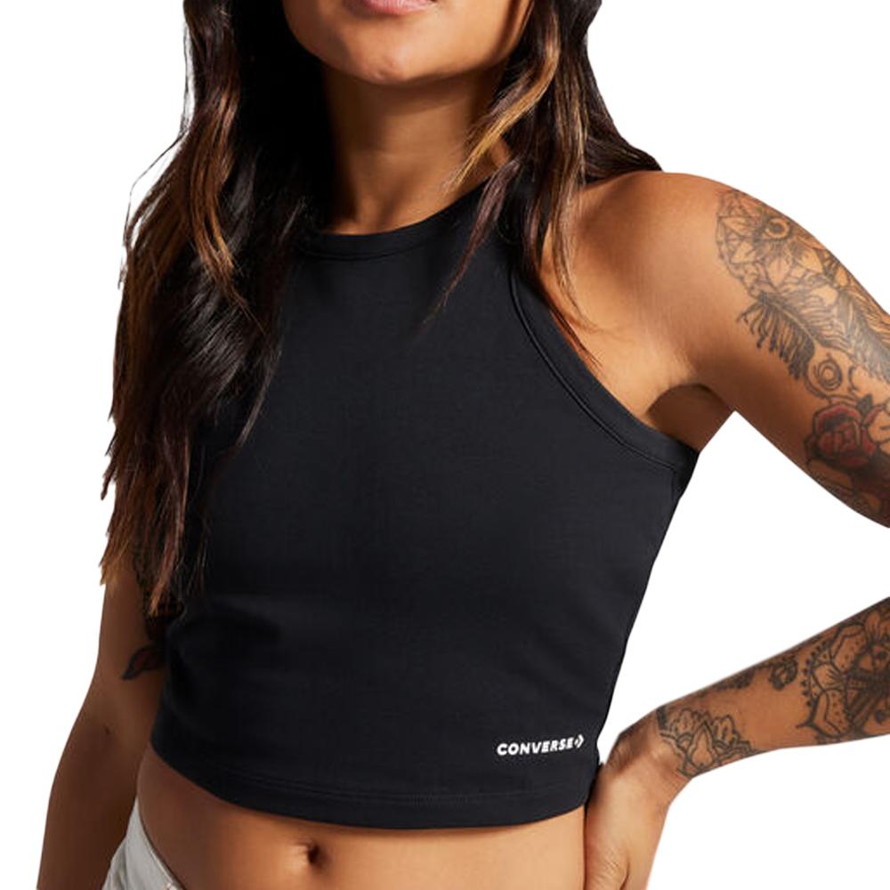 Débardeur Noir Femme Converse High Neck pas cher