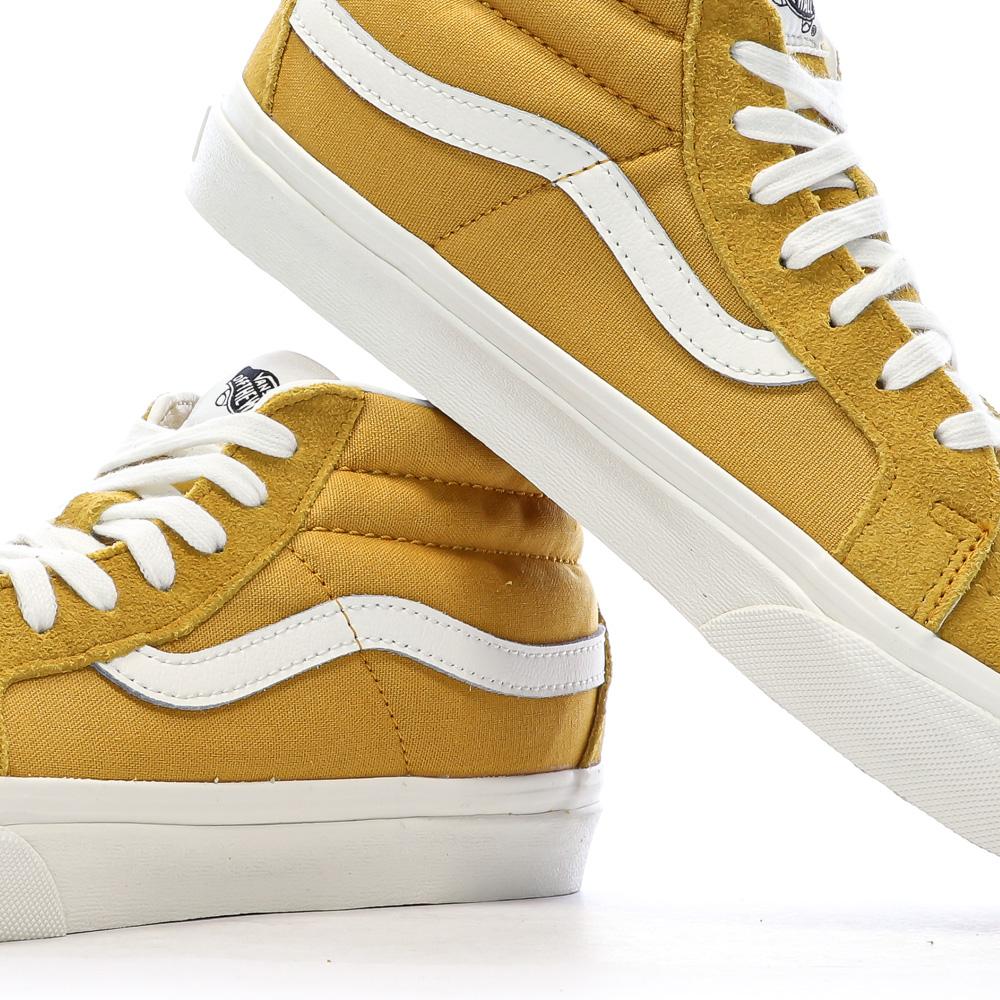 Baskets Jaune Homme Vans Sk8-mid Reissue vue 7