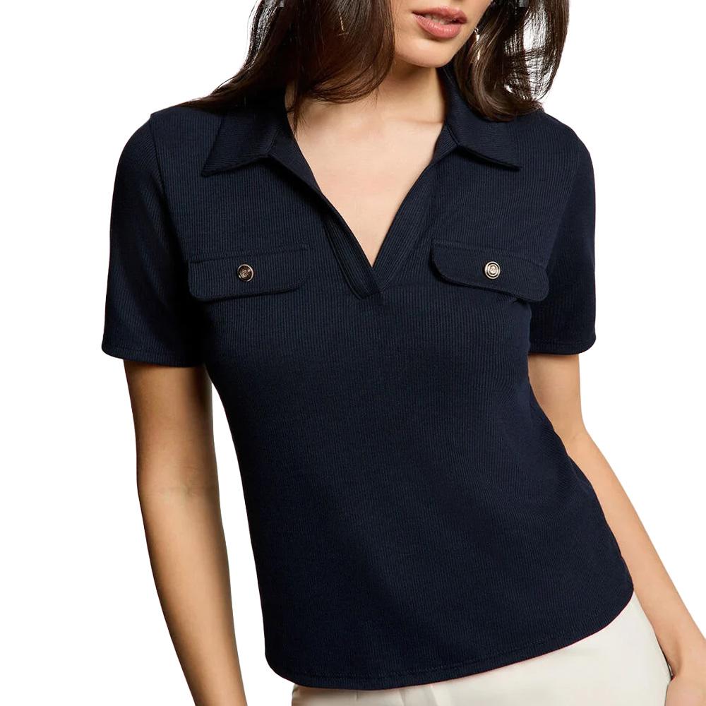 Polo Marine Femme Morgan DROSSO pas cher
