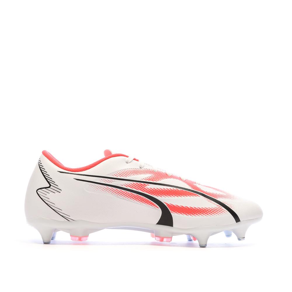 Chaussures de Foot Blanc/Rouge Homme Puma Ultra Play MxSG vue 2