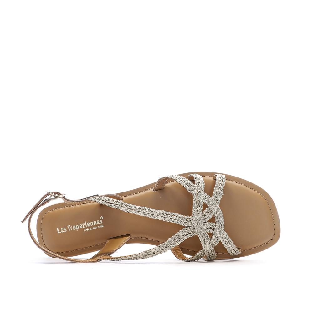 Sandales Dorées Femme Les Tropéziennes Chomy vue 4