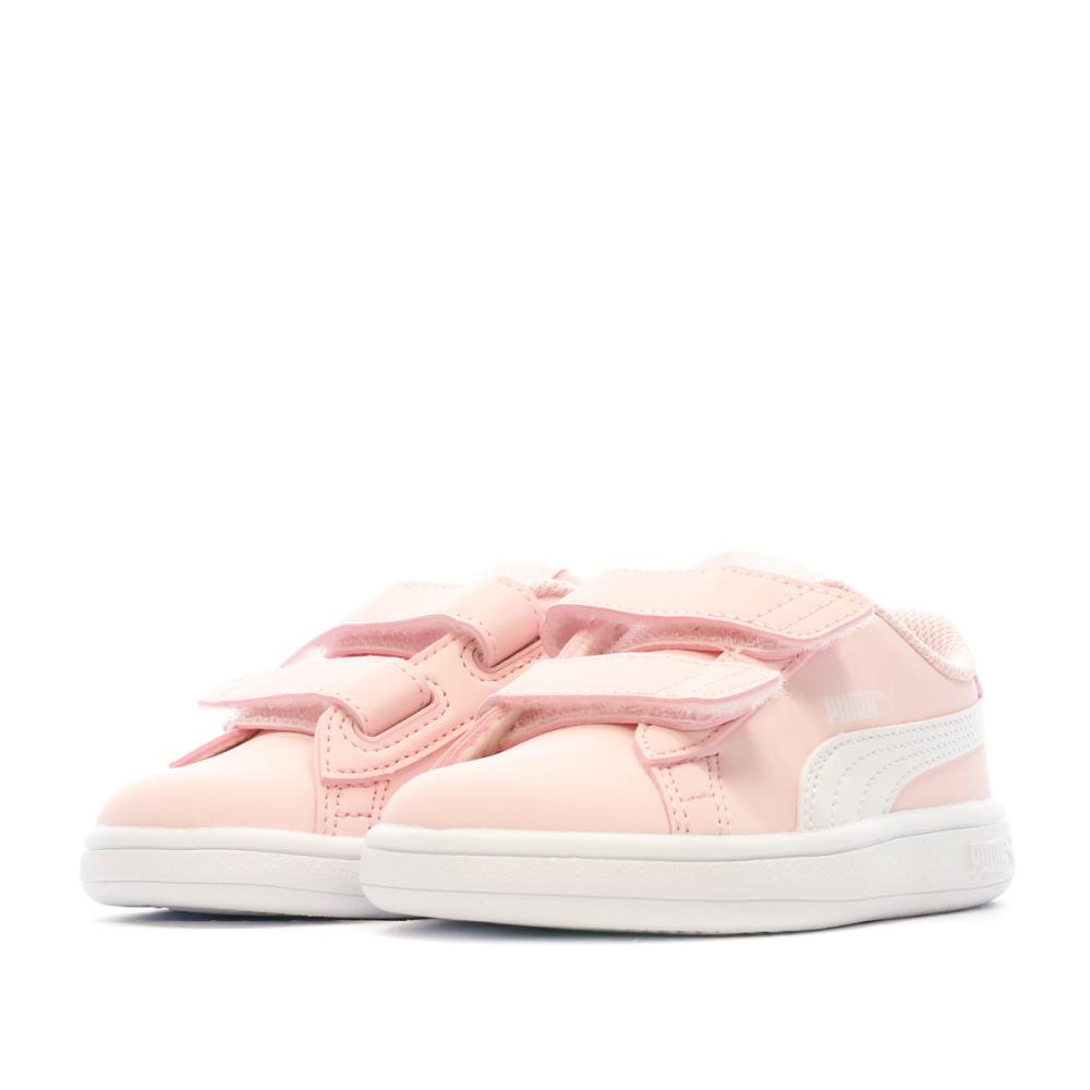 Baskets Rose Bébé Fille Puma Smash v2 Buck V Inf vue 6