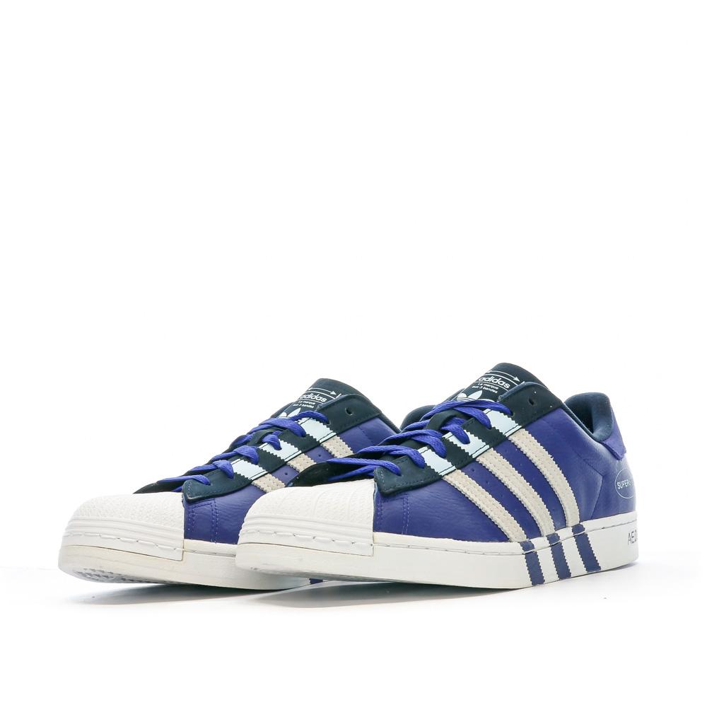 Baskets Bleu Blanc Homme Adidas Superstar