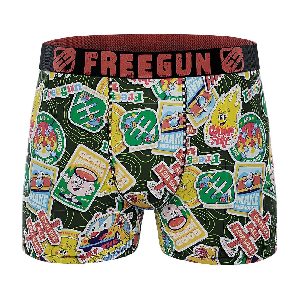 Boxer Vert Garçon Freegun Patch pas cher