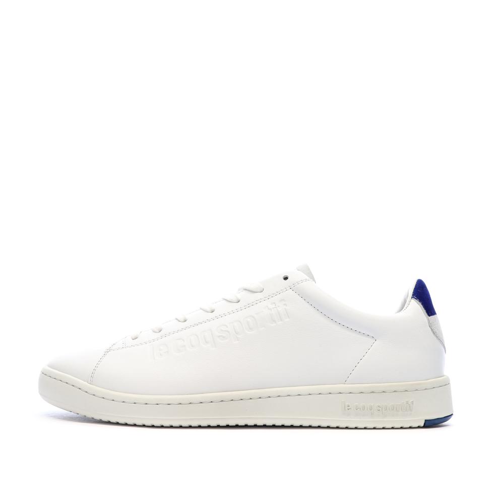 Baskets Blanches Homme Le Coq Sportif Blazon pas cher