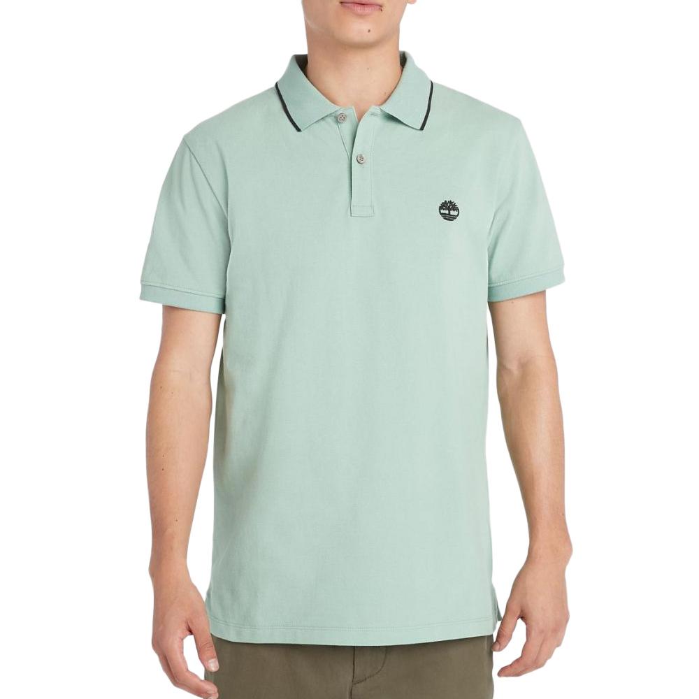 Polo Vert Clair Homme Timberland Oxford pas cher