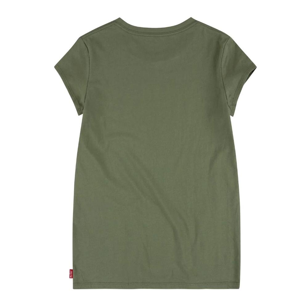 T-shirt Kaki Fille Levi's 4ED482 vue 2