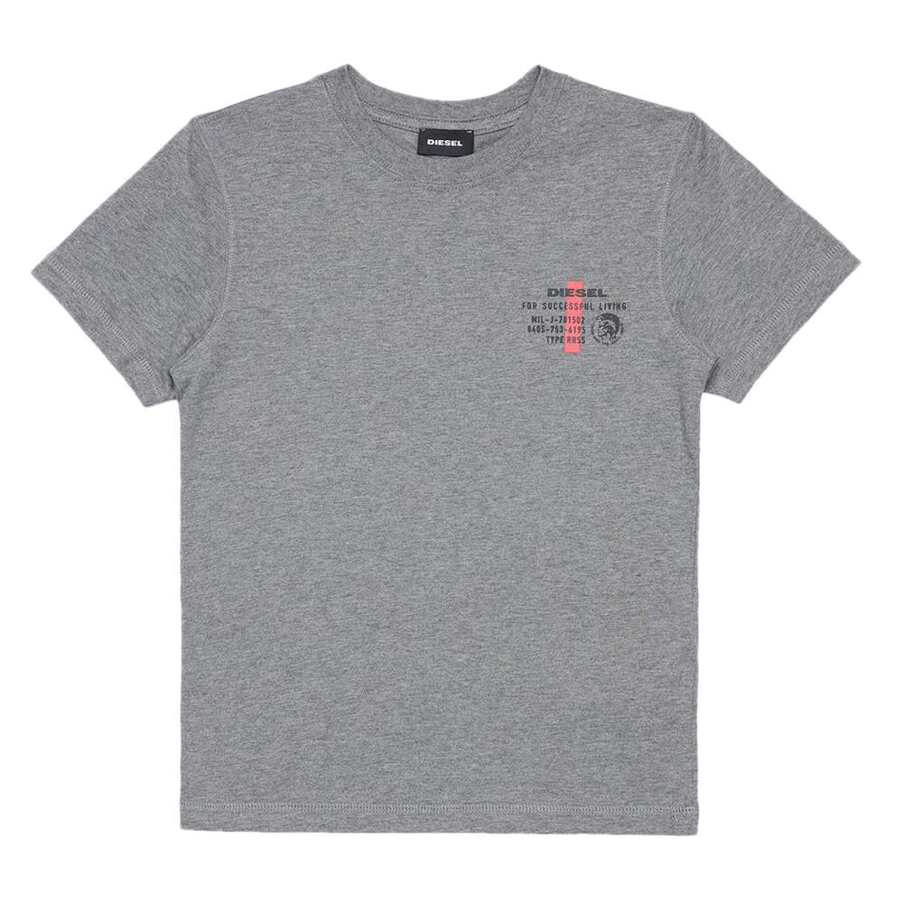 T-shirt Gris Garçon Diesel Tdiegos pas cher