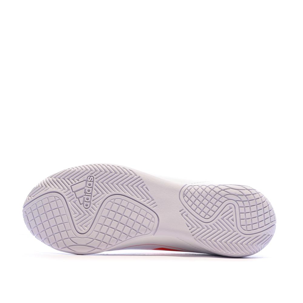 Chaussures de football Blanches/Bleu Garçon Adidas F50 Club vue 5