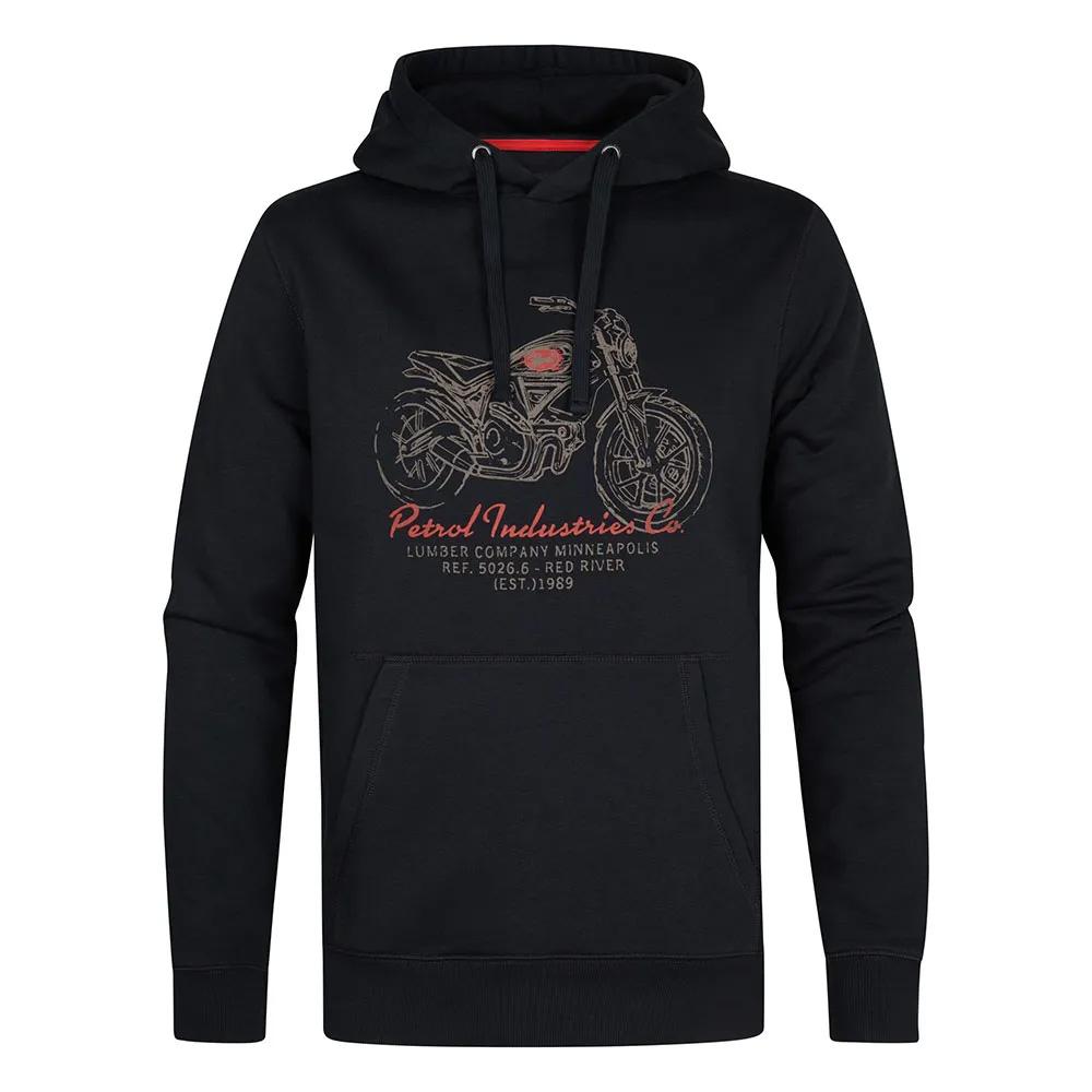 Sweat à Capuche Noir Homme Petrol Industries Hooded pas cher