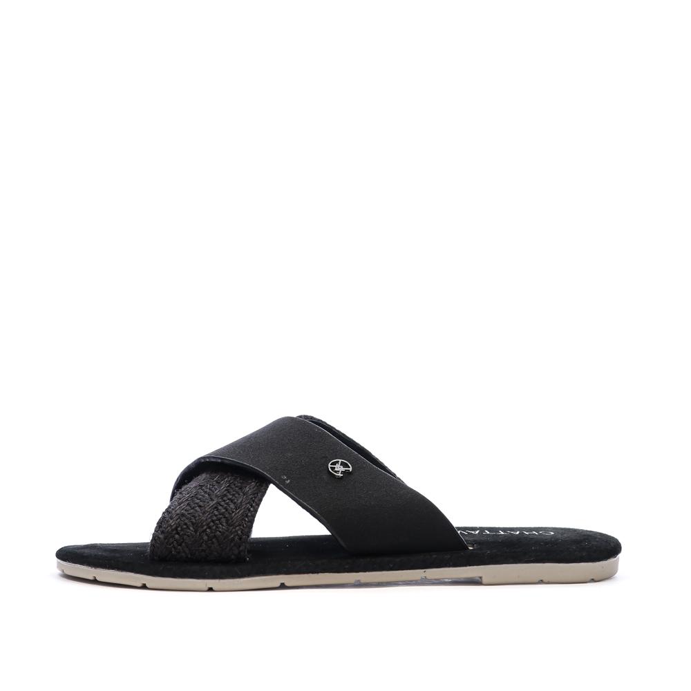 Sandales Noir Femme Chattawak Dacota pas cher
