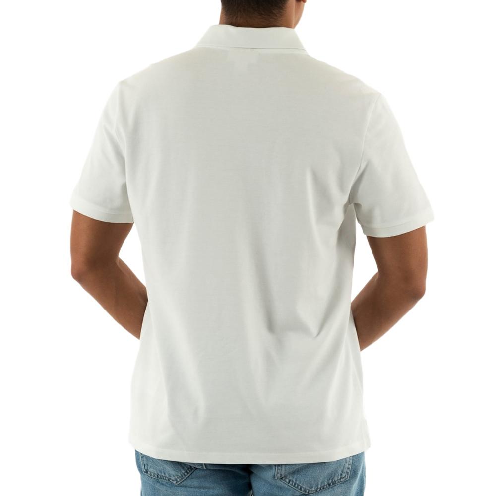Polo Blanc Homme Calvin Klein Jeans Ss Monogram Pique vue 2