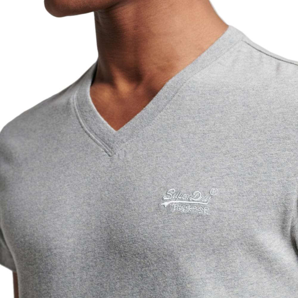 T-shirt Gris Homme Superdry M1011170A vue 2