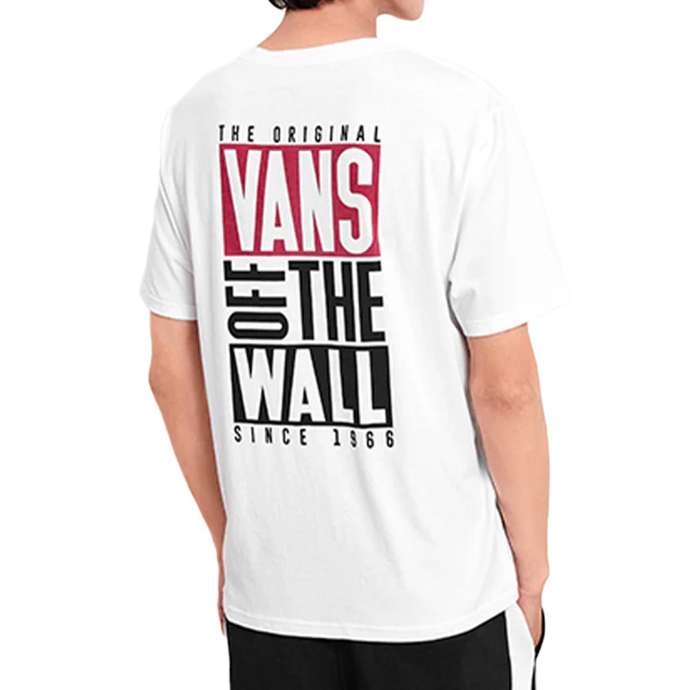 Camiseta Vans Logo Blanca Hombre ver 2