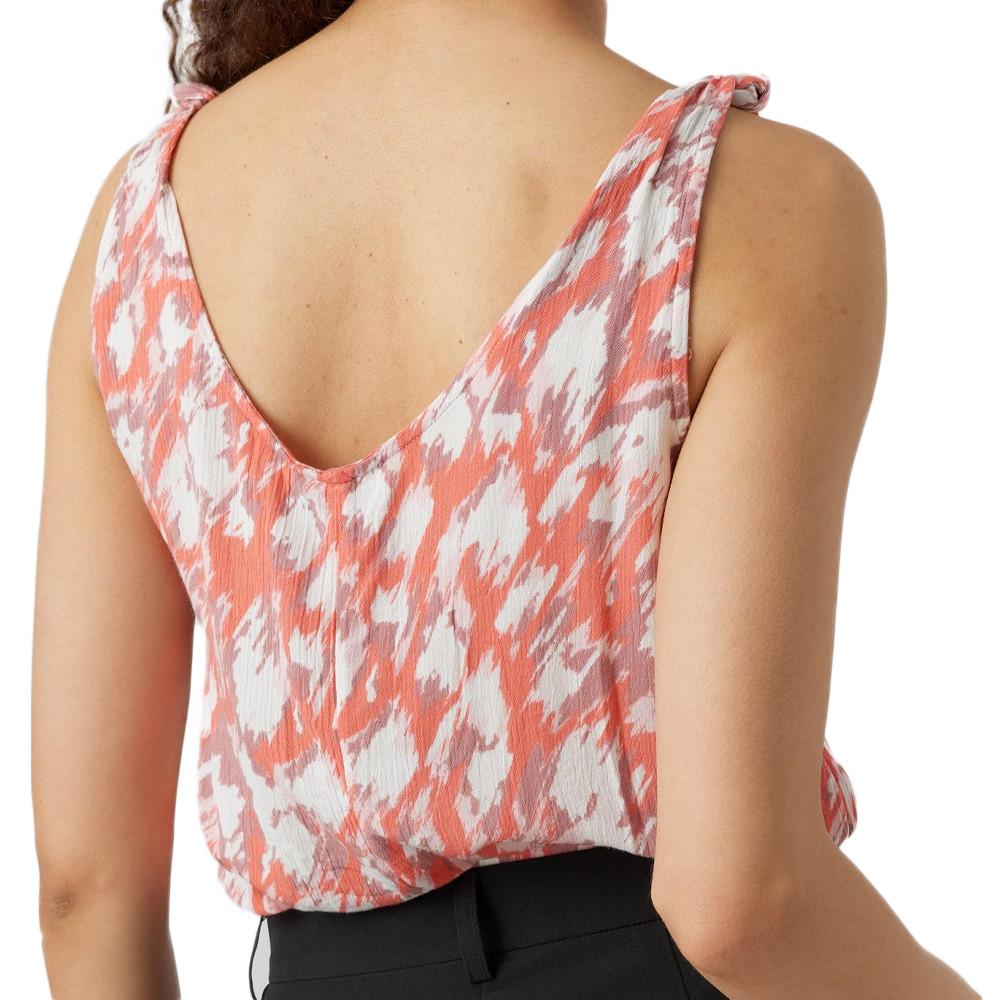 Débardeur Rose/Blanc Femme Vero Moda Enny Singlet vue 2