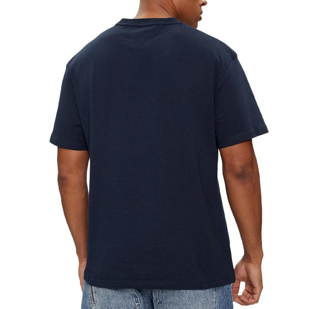 T-shirt Marine Homme Tommy Hilfiger Spray Pop vue 2