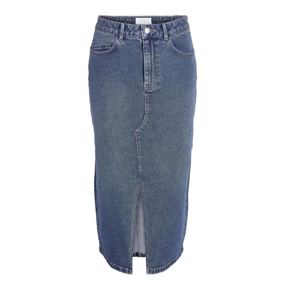 Jupe en Jean Longue Bleu Femme Noisy May Slit Midi Skirt pas cher