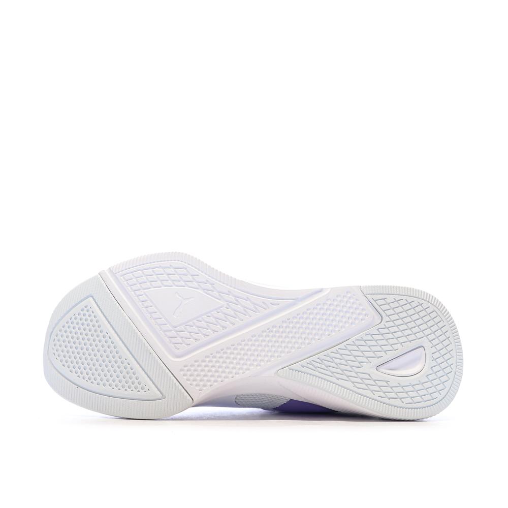 Baskets Violette/Blanche Fille Puma Flyer Runner Jr vue 5