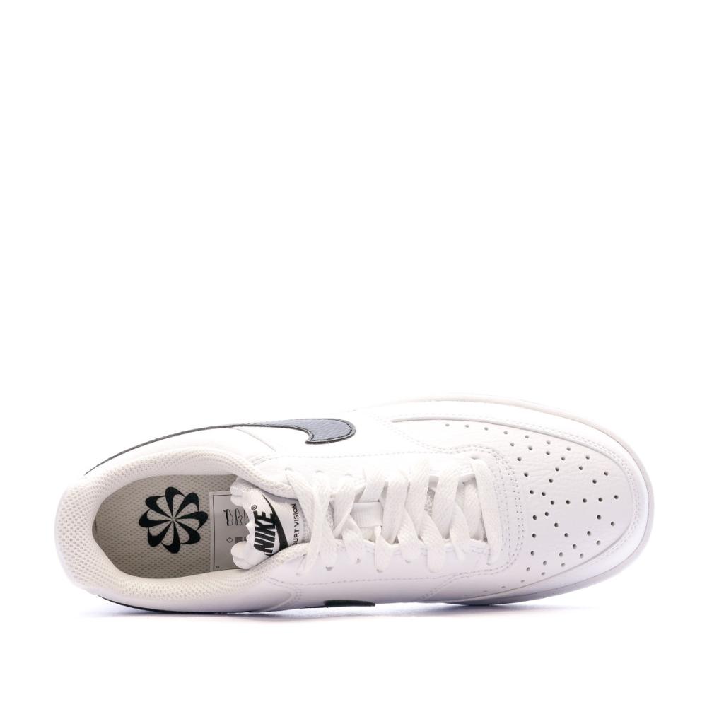 Baskets Noir/Blanche Femme Nike Vision Court Low vue 4