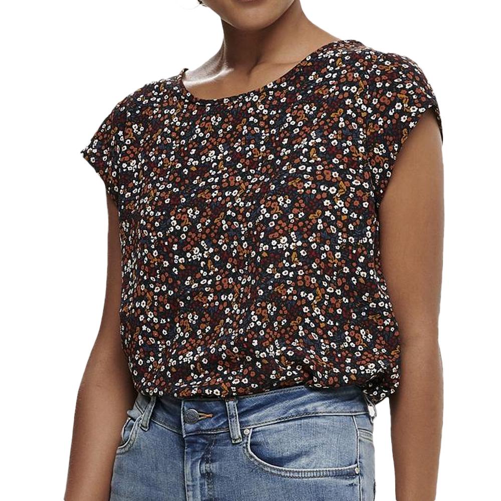 Top Imprimé Noir à Motifs Femme Only Vic pas cher