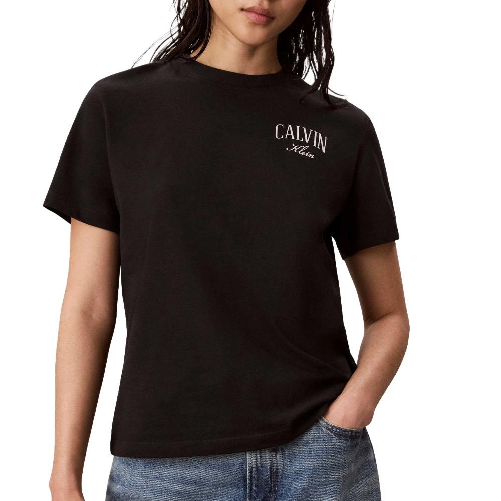 T-Shirt Noir Femme Calvin Klein Jeans Classics pas cher