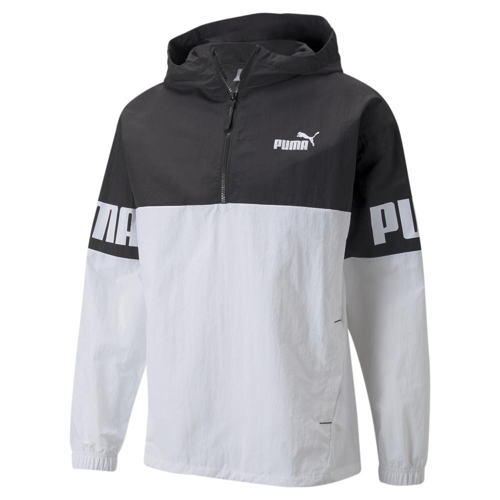 Coupe-vent 1/4 de Zip Blanc Homme Puma Breaker pas cher