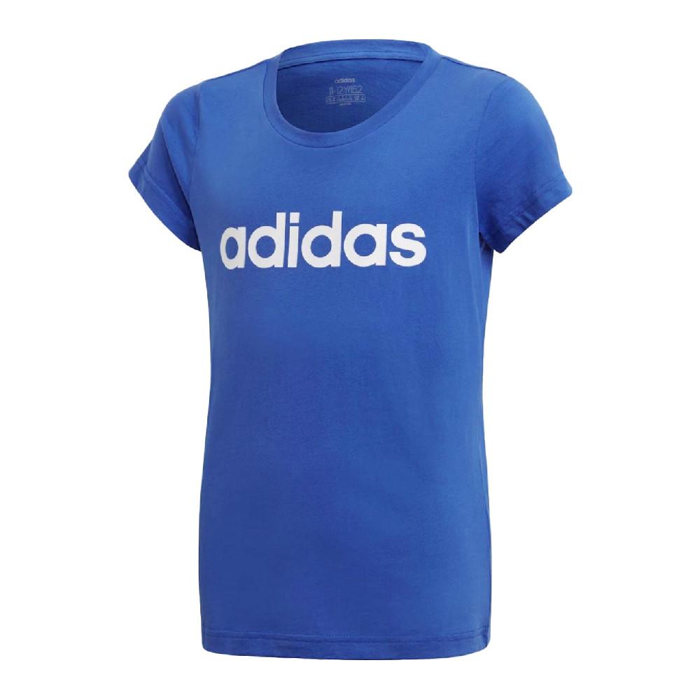 T-Shirt bleu fille Adidas YG E LIN TEE pas cher