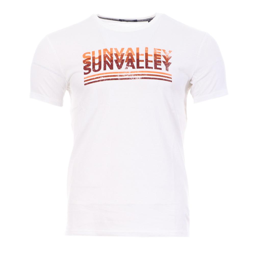 T-shirt Blanc Homme Sun Valley Colisa pas cher