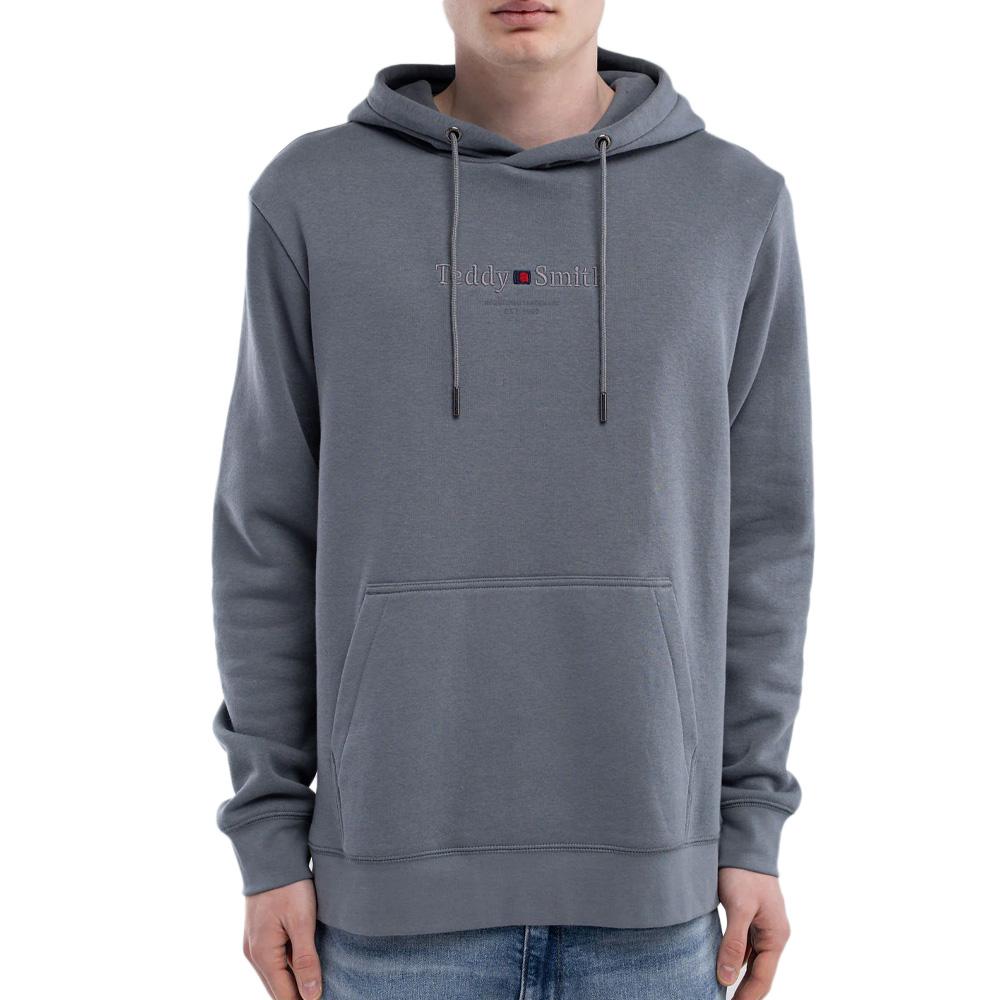Sweat à Capuche Gris Foncé Homme Teddy Smith Jim pas cher