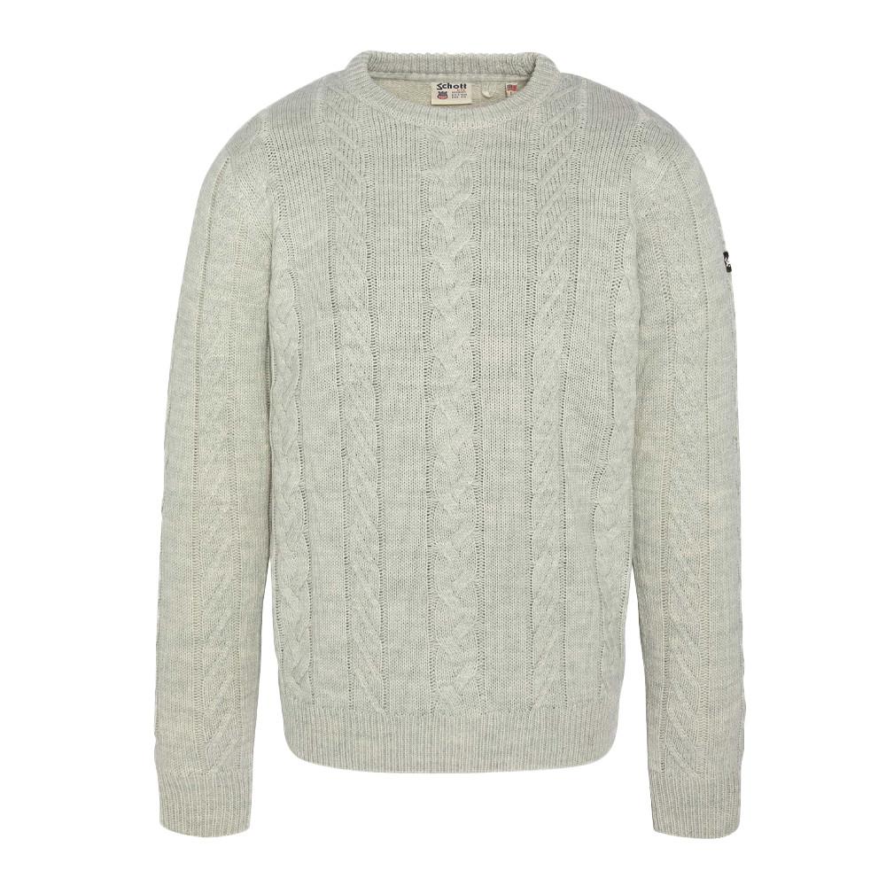 Pull Écru Homme Schott Celtic pas cher