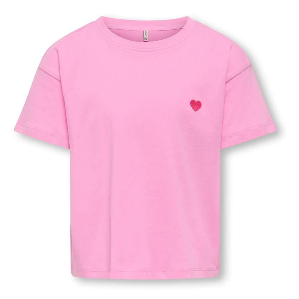 T-shirt Mauve Fille Kids ONLY Maiken pas cher