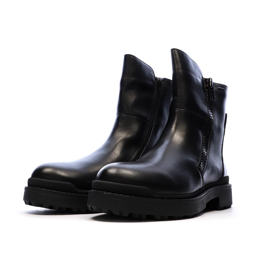 Bottines Noir Femme Geox Nevegal vue 6