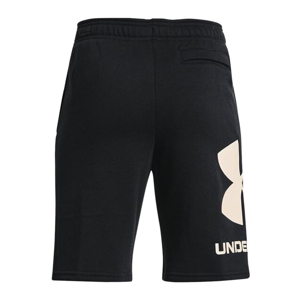 Short Noir Garçon Under Armour Rival Fleece vue 2