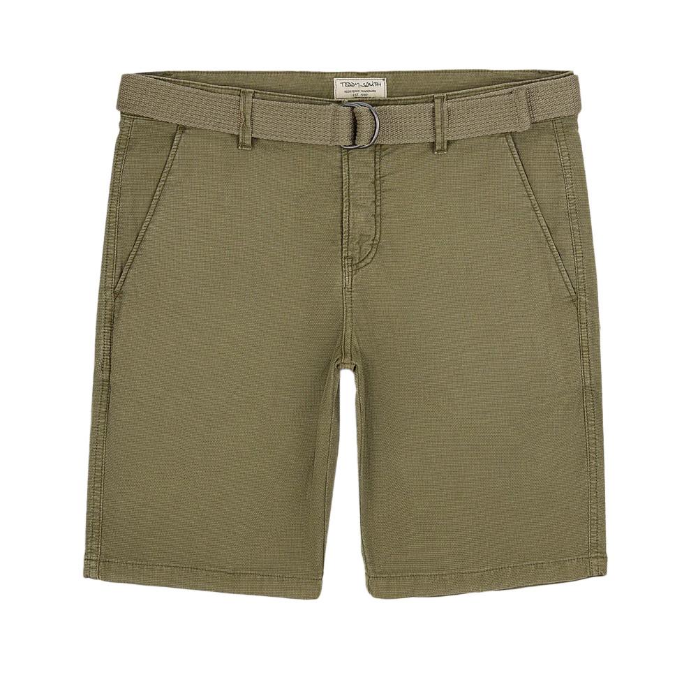 Short Kaki Homme Teddy Smith Staton 10417231D pas cher