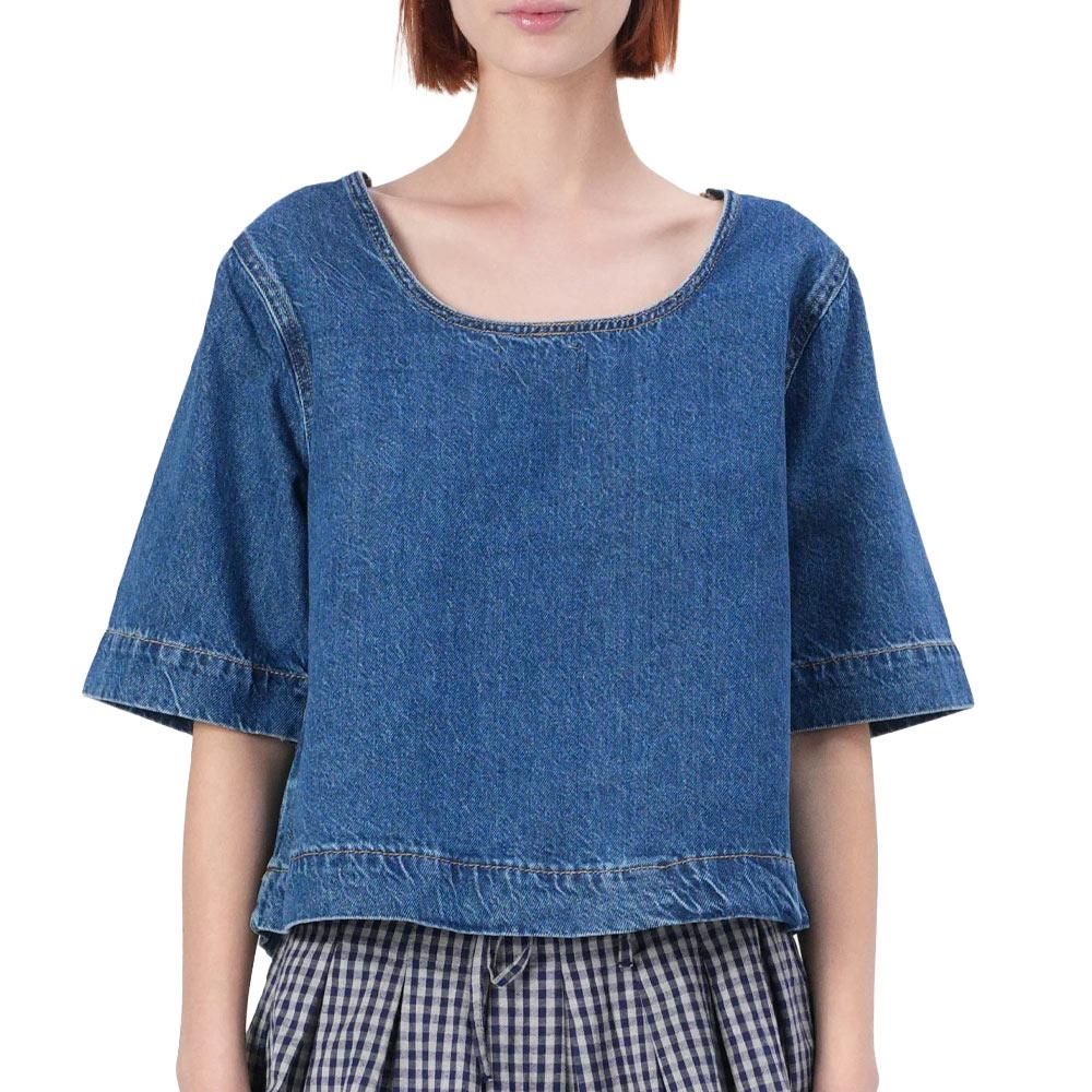 Blouse en Jean Bleu Femme Only Gigi pas cher