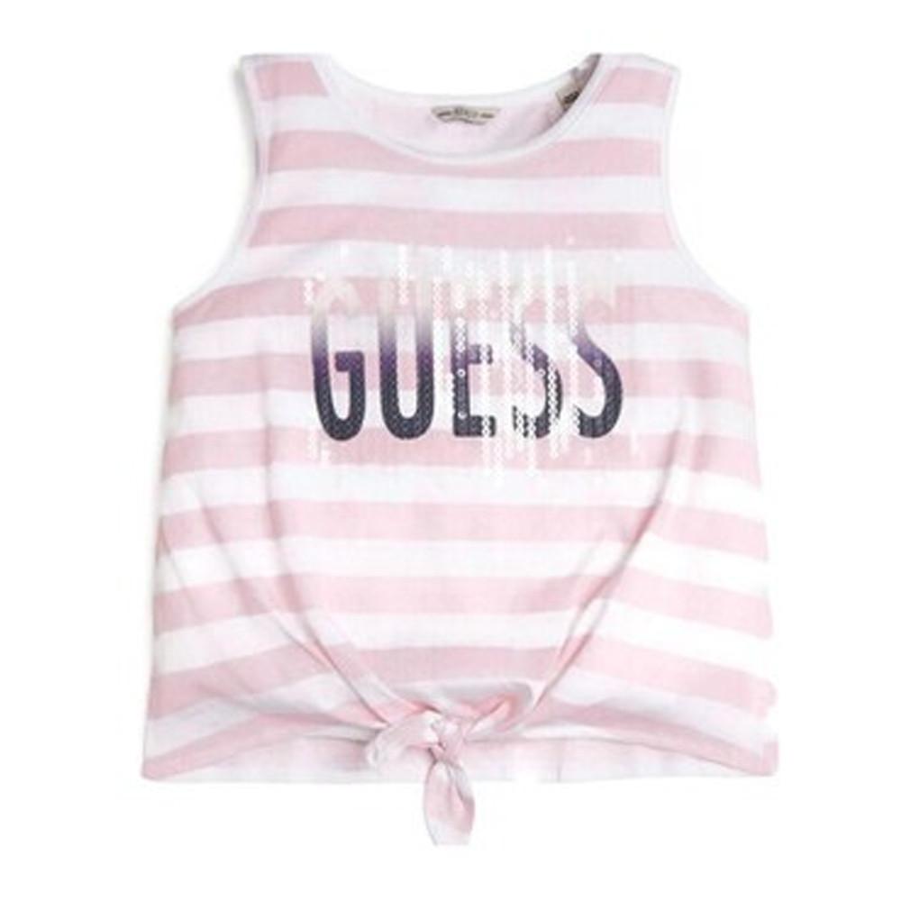 Débardeur Rose Fille Guess Ptinted pas cher
