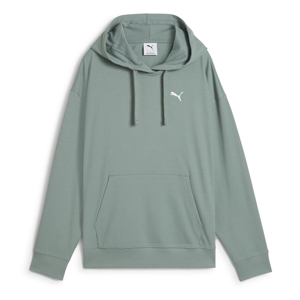 Sweat à Capuche Verte Femme Puma Elevated Comfort Hoodie pas cher