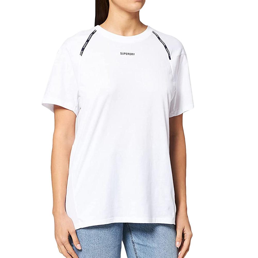T-shirt Blanc Femme Superdry Run pas cher
