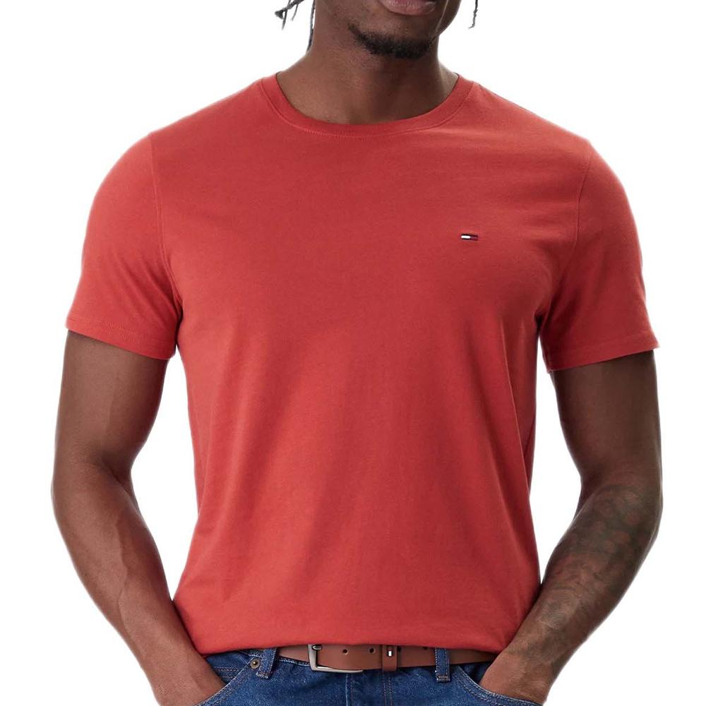 T-shirt Rouge Homme Tommy Hilfiger Tjm Xslim Jersey pas cher