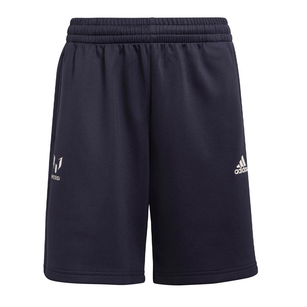 Short Marine Garçon Adidas Messi HE7030 pas cher