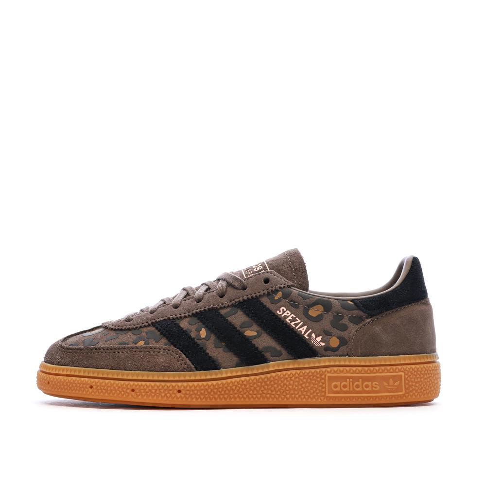 Baskets Marrons Femme Adidas Spezial Leopard pas cher