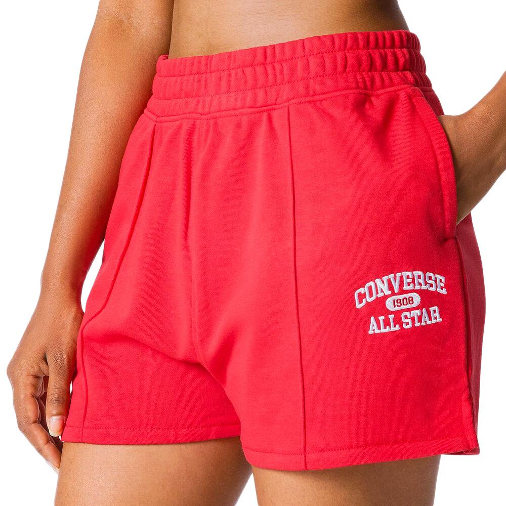 Short Rouge Femme Converse Retro pas cher