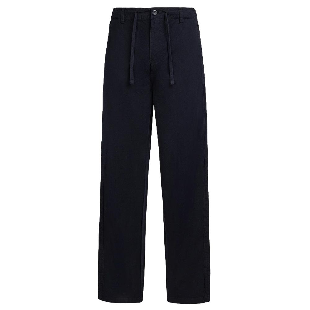 Pantalones holgados azul marino para hombre de Teddy Smith Linen barato