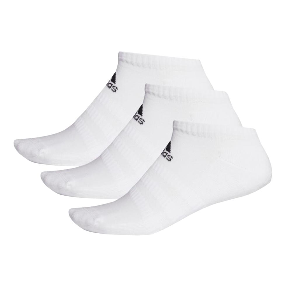 X3 Paires de Chaussettes Blanches Mixte Adidas Cush Low DZ9384 pas cher