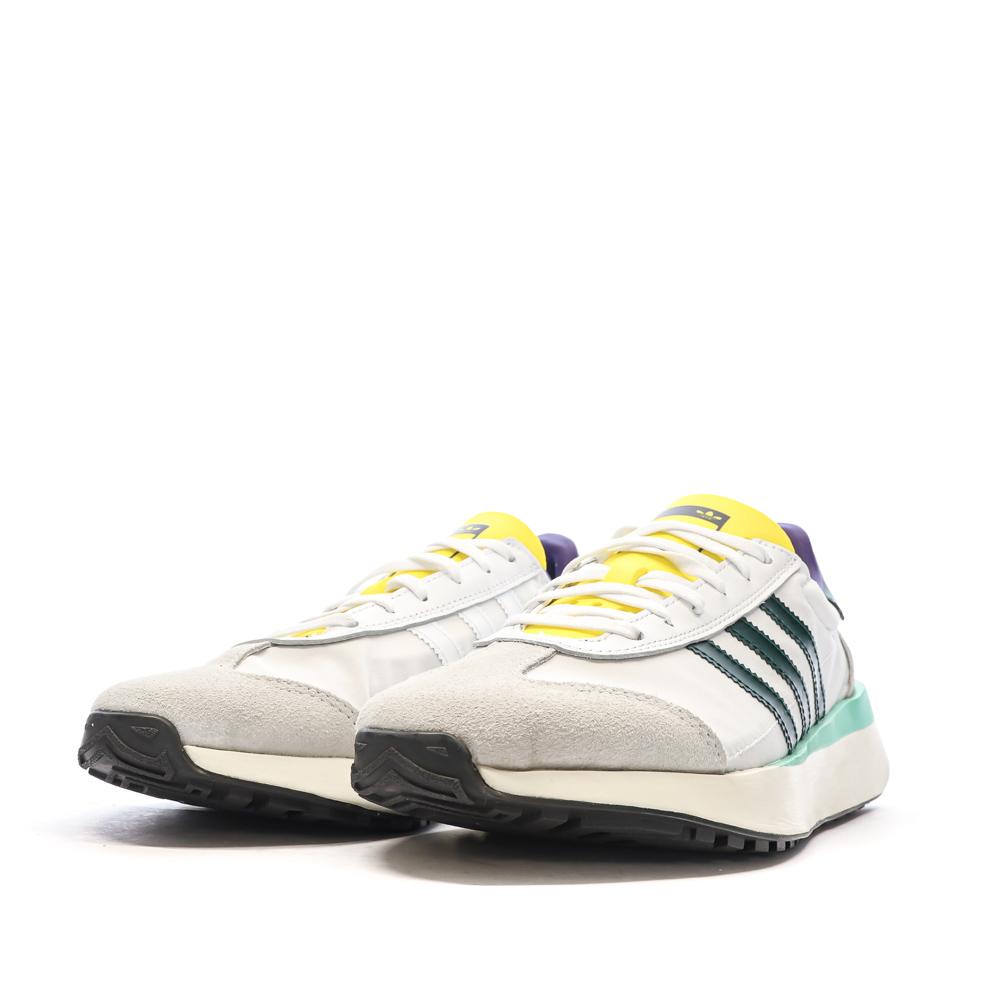 Baskets Blanches/Jaune Homme Adidas Country vue 6