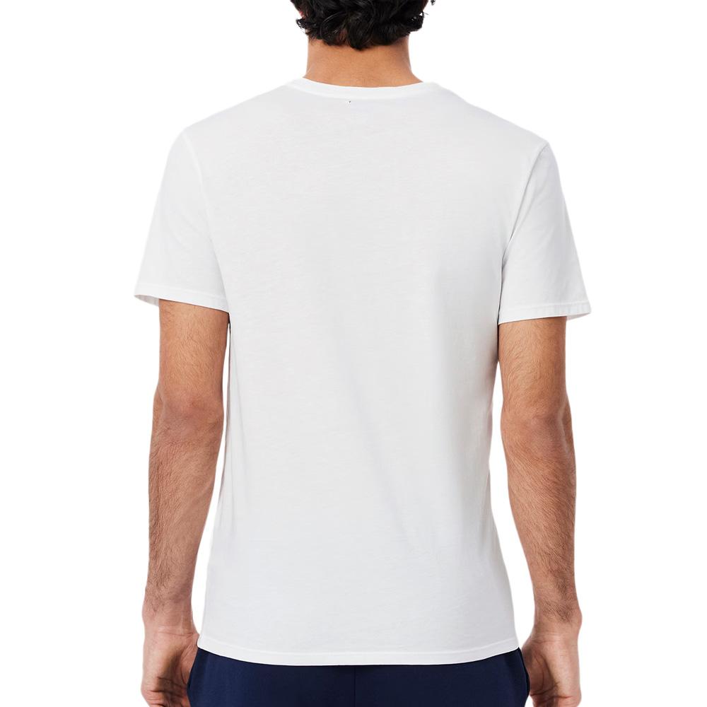 X3 T-Shirts Blanc/Gris/Noir Homme Lacoste TH9007 vue 3