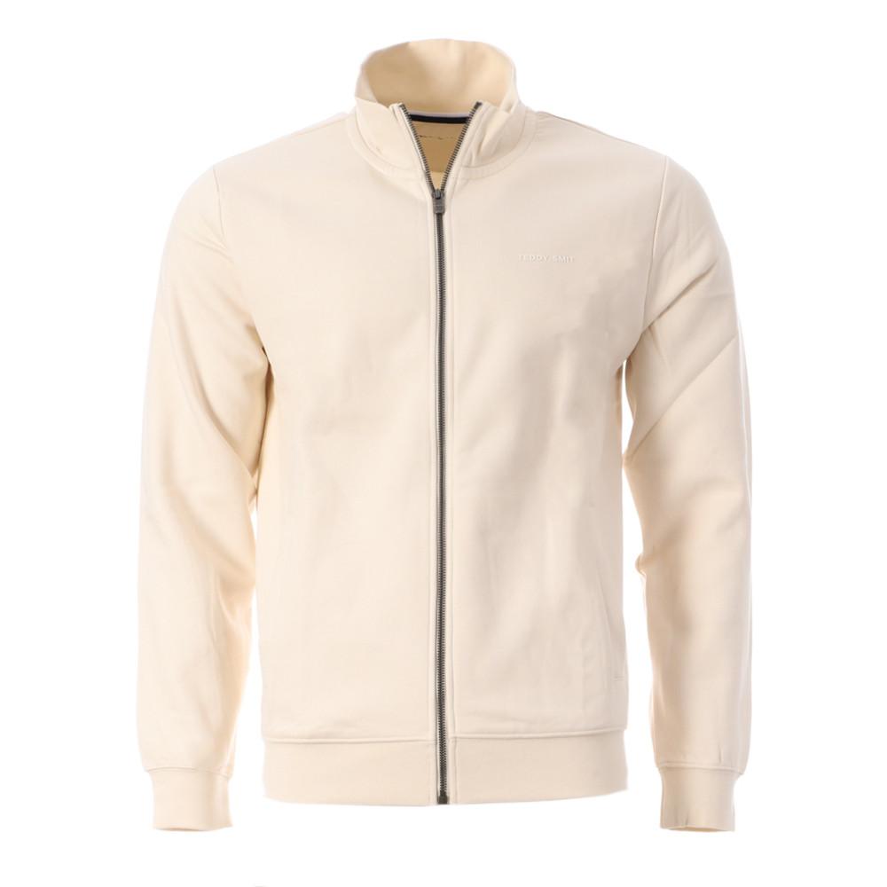 Sweat Zippé Ecru Homme Teddy Smith G-narkus Zip pas cher