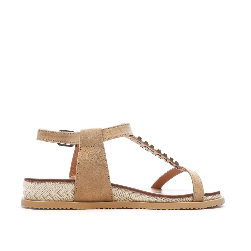 Sandales Taupe Femme Chattawak SARA vue 2