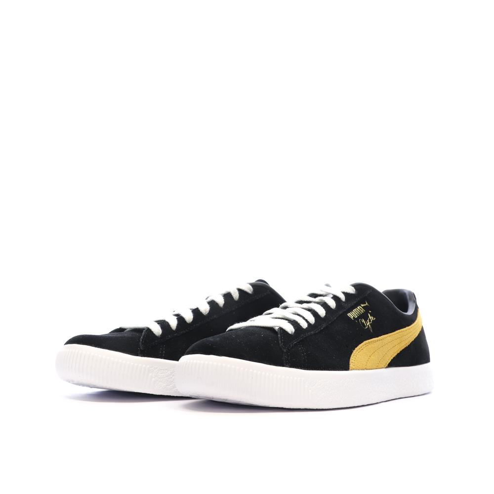 Baskets Noir/Jaune Mixte Puma Clyde OG vue 6