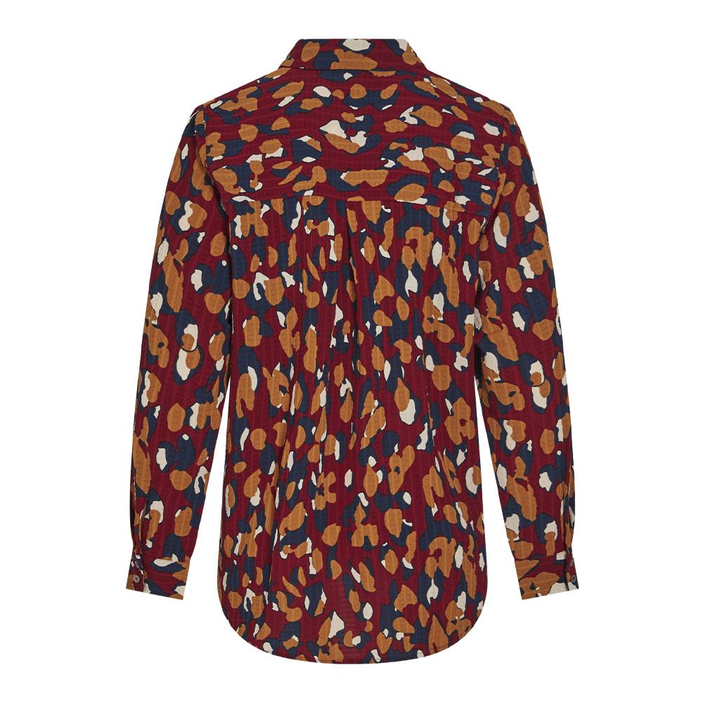 Chemise Bordeaux/Marine Femme Vila Lura vue 2